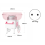 Mini Cotton Candy Maker with Sugar Scoop Pink, EU Plug 9