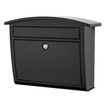 Architectural Mailboxes Dal Rae Galvanized Staal, Sluitbaar, Wandmontage Brievenbus, 2562B-10, Zwart, Gemiddelde Capaciteit
