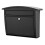 Architectural Mailboxes Dal Rae Galvanized Steel Locking Wall Mount Mailbox 2562B-10 Black Medium Capacity 1