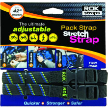 ROK Straps 12'-42' Nastaviteln Pack Strap -2Pk MotoPLaid cerno-modr-zelen