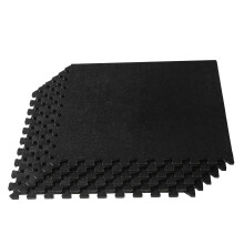 We Sell Mats 3/8 Inch Thick Interlocking Foam Carpet Tiles Durable Carpet Squares Anti Fatigue Support for Home Office or Classroom Use 24 in x 24 i