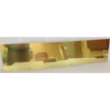 Don-Jo 90 Metalen Voetplaat, Messing Afwerking, 86,4 cm Breed x 15,2 cm Hoog, 1,2 mm Dikte