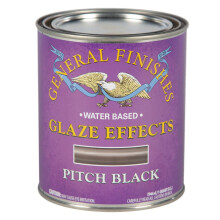 Allmnna ytbehandlingar Vattenbaserade glasyreffekter 1 Quart Pitch Black