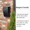 NACH Black Mailbox Wall Mount Caixas de correio montadas na parede de 4,8 x 10 x 13 polegadas para caixas de correio externas  prova d'gua para 2