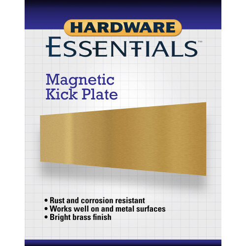 Hardware Essentials 852740 Αλουμινένια Μη Μαγνητική Πλάκα Κλωτσιού 8" x 34" Φινίρισμα Χρυσού 1