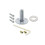 Nostalgic Warehouse Rope Rosette with Egg & Dart Knob Single Dummy Unlacquered Brass 2