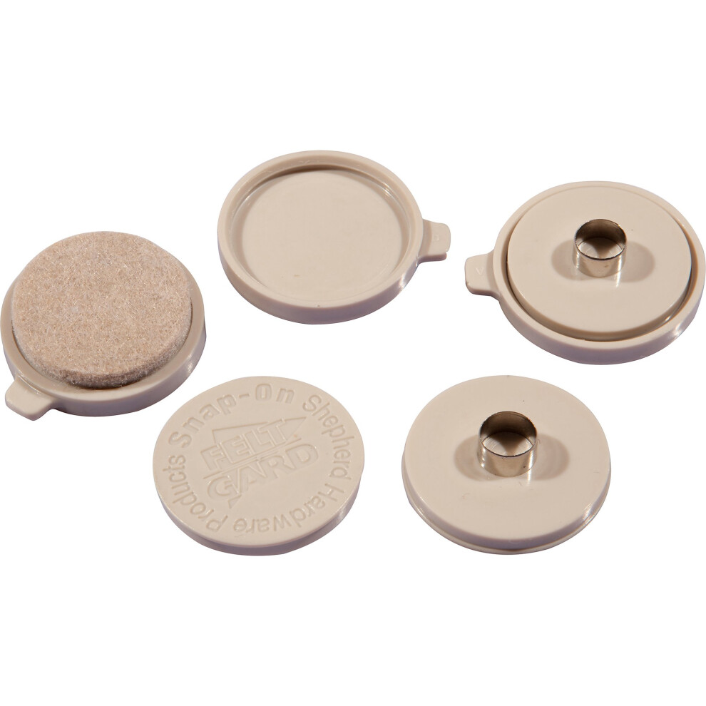 Shepherd Hardware 3633 7/8-Inch Heavy Duty Snap-On/Snap-Off Furniture Pads 8-Count-image-OPC-PJYDQRQ-NEW