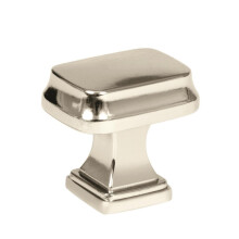 Amerock | Cabinet Knob | Polished Nickel | 1-1/4 inch (32 mm) Length | Revitalize | 1 Pack | Drawer Knob | Cabinet Hardware