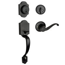Designers Impressions Valhala Black Handleset with Richmond Interior (We Key Lock Orders Alike for Free)