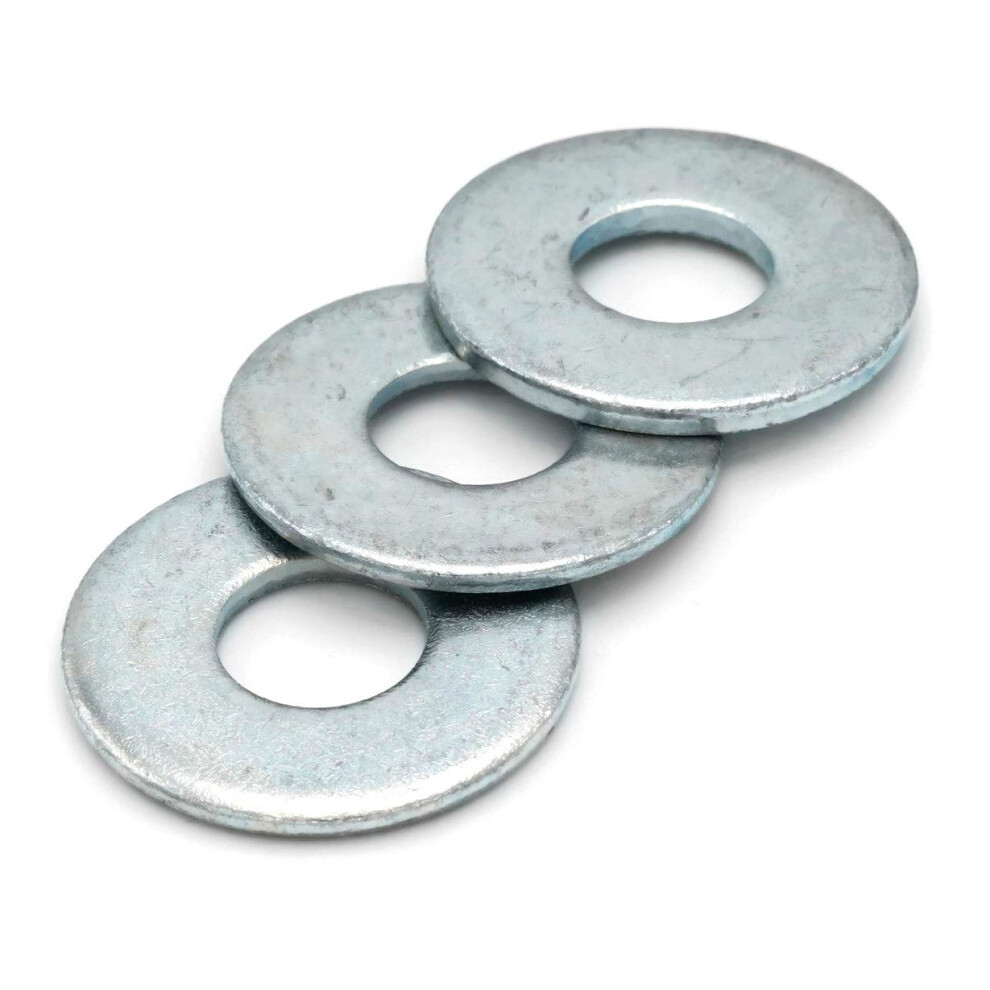 Flat Washers Zinc - USS - 5/16"""" (ID 0.375 x OD 0.875 x THK 0.086) - Qty-1000-image-OPC-PJYDRD2-NEW