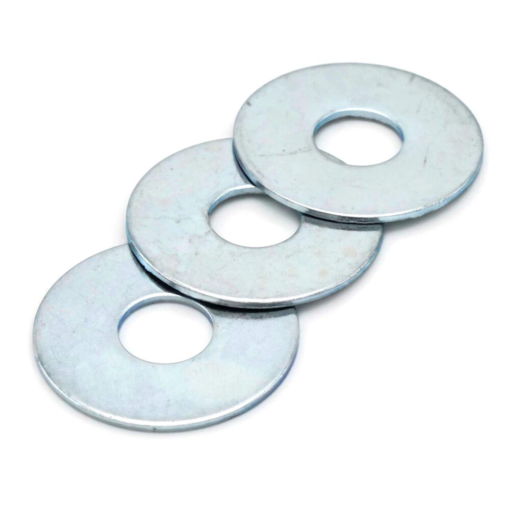 Fender Washers Zinc - 3/8"""" (Id 3/8"""" X Od 1"""") - Qty-100 722703735088