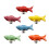 EleCharm Ayygift 6pcs Creative Cute Fish Cupboard Door Pull Handles Drawer Knobs Cabinet Ceramic 2
