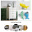 EleCharm Ayygift 6pcs Creative Cute Fish Cupboard Door Pull Handles Drawer Knobs Cabinet Ceramic 3