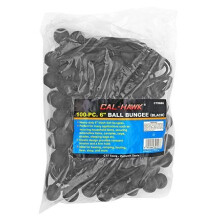 Paquet de 100 cordons lastiques pour tente, bche boule noire de 6 pouces