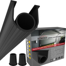 BOWSEN Garage Deur Onderafdichtingen Weerbestendig Drempel Buffering Sealing EPDM Rubber Zwart 5/16 I