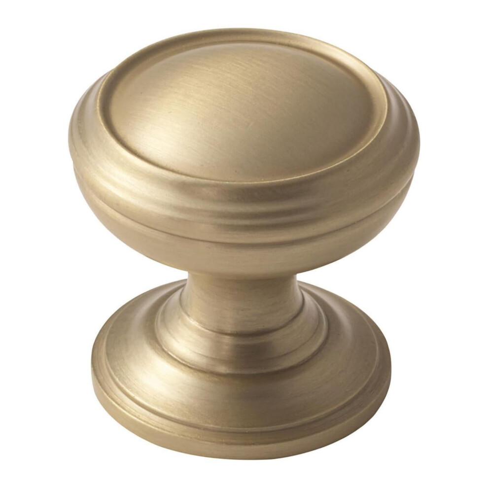 Photos - Furniture Hardware Amerock | Cabinet Knob | Golden Champagne | 1-1/4 inch Diameter | Revitalize | 1 Pack | Drawer Knob | Cabinet Hardwa(32 mm)