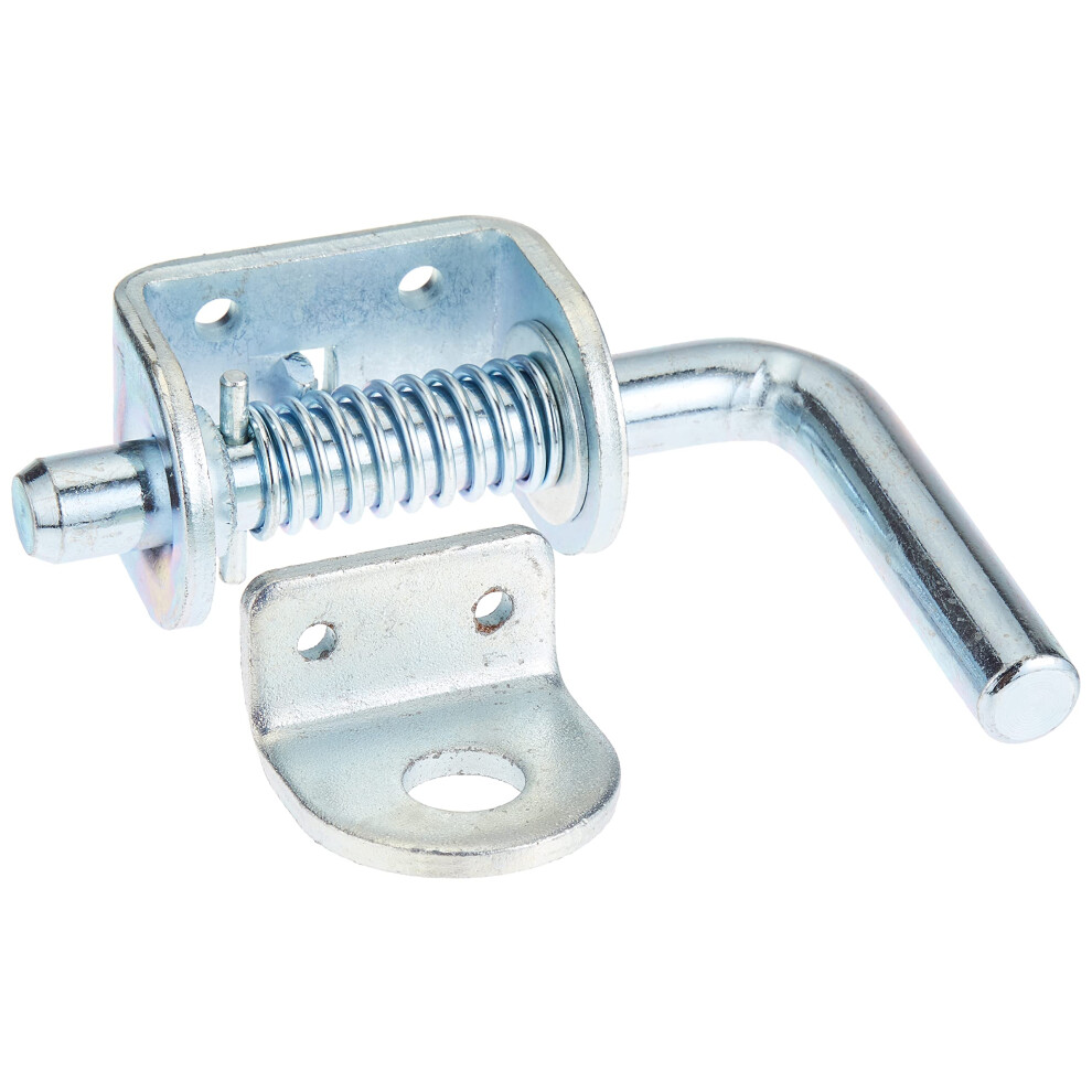 Buyers Products B2596lkb Heavy Duty Spring Latch Assembly W/Keeper 3-1/2"""" Handle Spring Loaded Latch Pin Zinc-Plated Gate Latch Utility Latch 724920102643