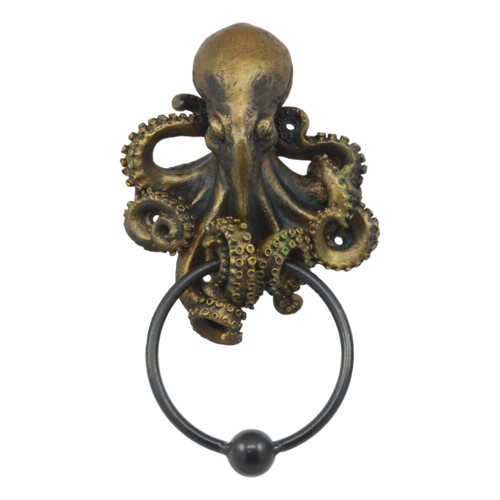 Pacific Giftware Deep Ocean Creature Octopus Kraken Warrior Decorative Resin Door Knocker Figurine 648609565775