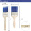 Bates- mlarpenslar- 2-pack premium mlarpenselbehandlade trhandtagsfrgborste 4