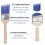 Bates- mlarpenslar- 2-pack premium mlarpenselbehandlade trhandtagsfrgborste 2