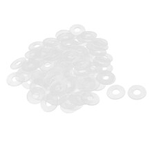 uxcell Nylonov ploch podloky 14 mm OD 5 mm ID 0,8 mm Tloutka Tesnc tesnen pro vodovodn potrub Vodn hadice Pruhledn balen 100 ks