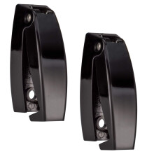 RecPro Black RV afrundet bagaged?rsl?s L?serum Hardware Clips | L?se 16343-23 (2 pakke)