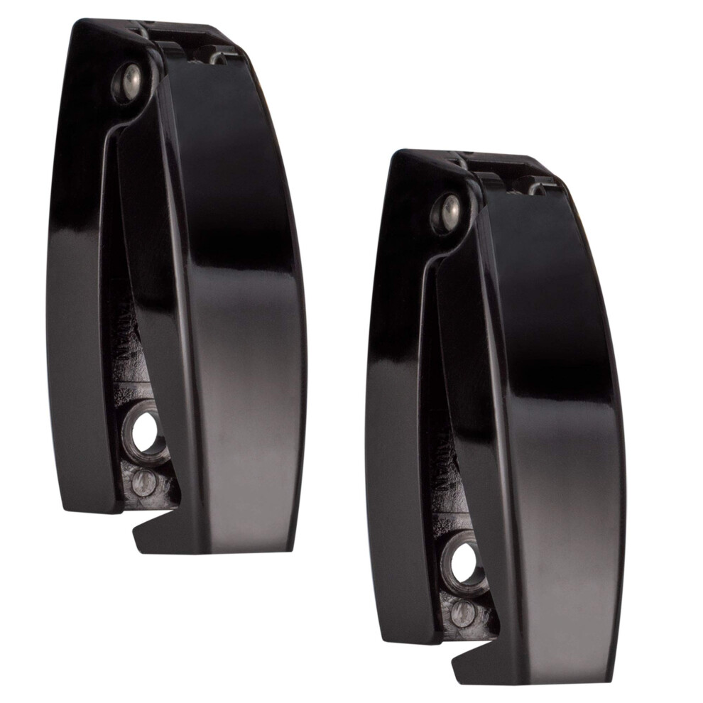 Recpro Black Rv Rounded Baggage Door Catch Latch Compartment Hardware Clips | Latches 16343-23 (2 Pack) 606345292003
