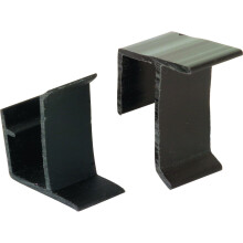 Prime-Line MP5563 borgclips past op 3/8 inch. en 7/16 In. Frames Kunststof constructie Zwart Gebruikt door H en D Industries (25 paar)