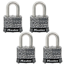 Master Lock 3SSQ Stainless Steel Outdoor Padlock with Key 4 Pack KeyedAlike