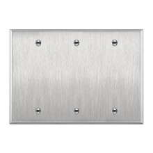 ENERLITES res eszkz fm fali lemez korrzill mretu, 3-rszes 4,50"""" x 6,38"" 7703 430 rozsdamentes acl, UL listn szereplo ezst