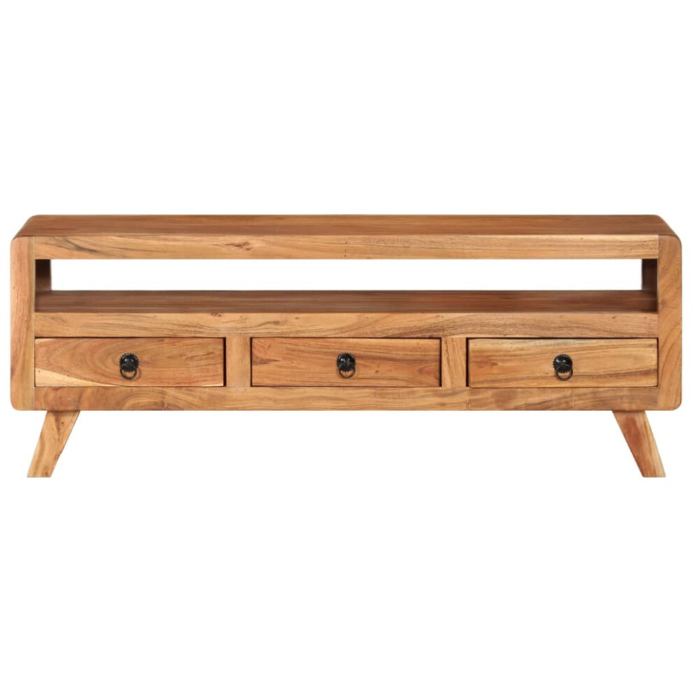 TV Cabinet-TV Stand-Television Unit 110x30x40 cm Solid Acacia Wood 516372