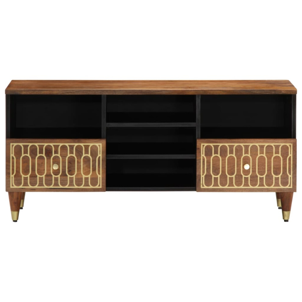 TV Cabinet-TV Stand-Television Unit 100x33x46 cm Solid Wood Mango 909549