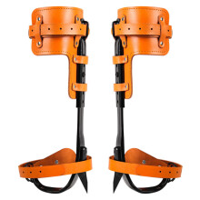 Tree Climbing Spikes Portable Climbing Spikes With Adjustable Cowhide Straps Non-Slip Pedal For Tree Climbing