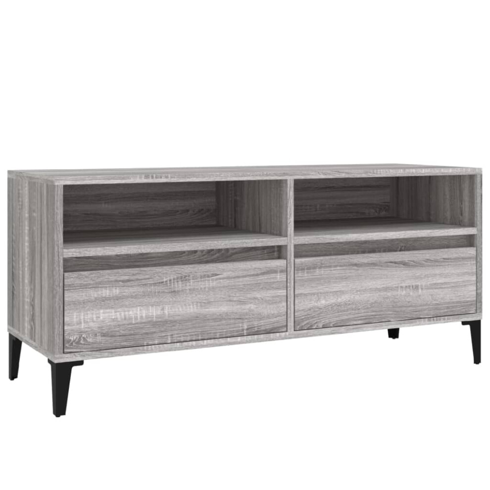 TV Cabinet-TV Stand-Television Unit Grey Sonoma 100x34.5x44.5 cm Engineered Wood 137617-image-OPC-PJYDX8D-NEW
