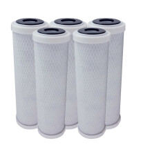 American Water Solutions 5 Pack Replacement Aktiivihiili Block -suodatin - Universaali 10 tuuman suodatin GE GX1S01R yksivaihejärjestelmälle