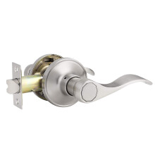 Knobonly 1 Pcs Passage Door Handle Hallway Closet Door Leverset Brushed Nickel Finish Stainless Steel