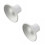 newlifeapp 9-1159 Premium Quality BI-VIK DrrdragKNAPP Vit plast (2-pack) 1