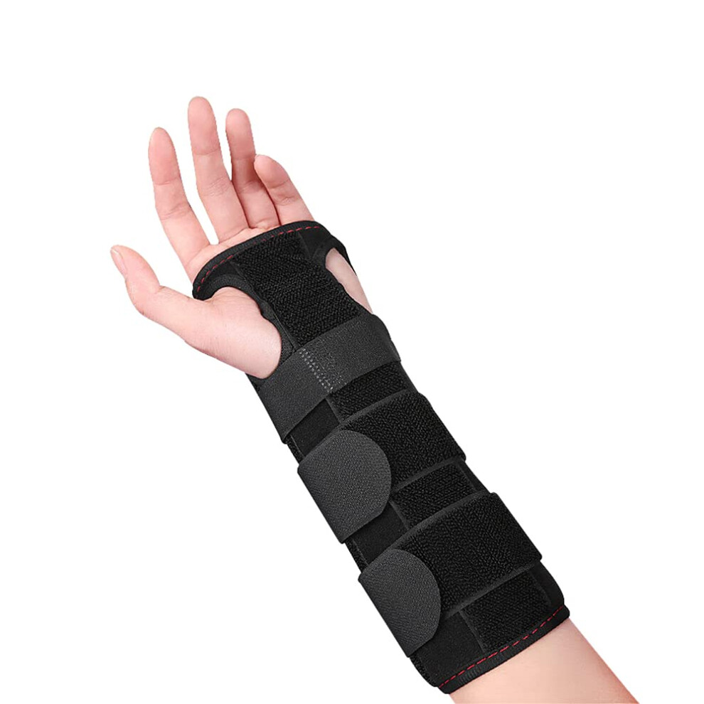 Black Wrist Bandages For Carpal Tunnel Syndrome, Adjustable Wrist Support Splint For Pain Relief, Left And Right Hand,