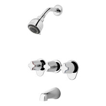 Pfister Pfister-General Kit rivestimento vasca e doccia (valvola non inclusa) Finitura cromata lucida a 3 maniglie LG013410