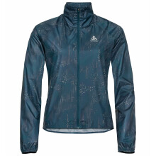 Giacca da corsa Odlo da donna Premium AOP resistente al vento e all'acqua per tutte le stagioni *SALDI*