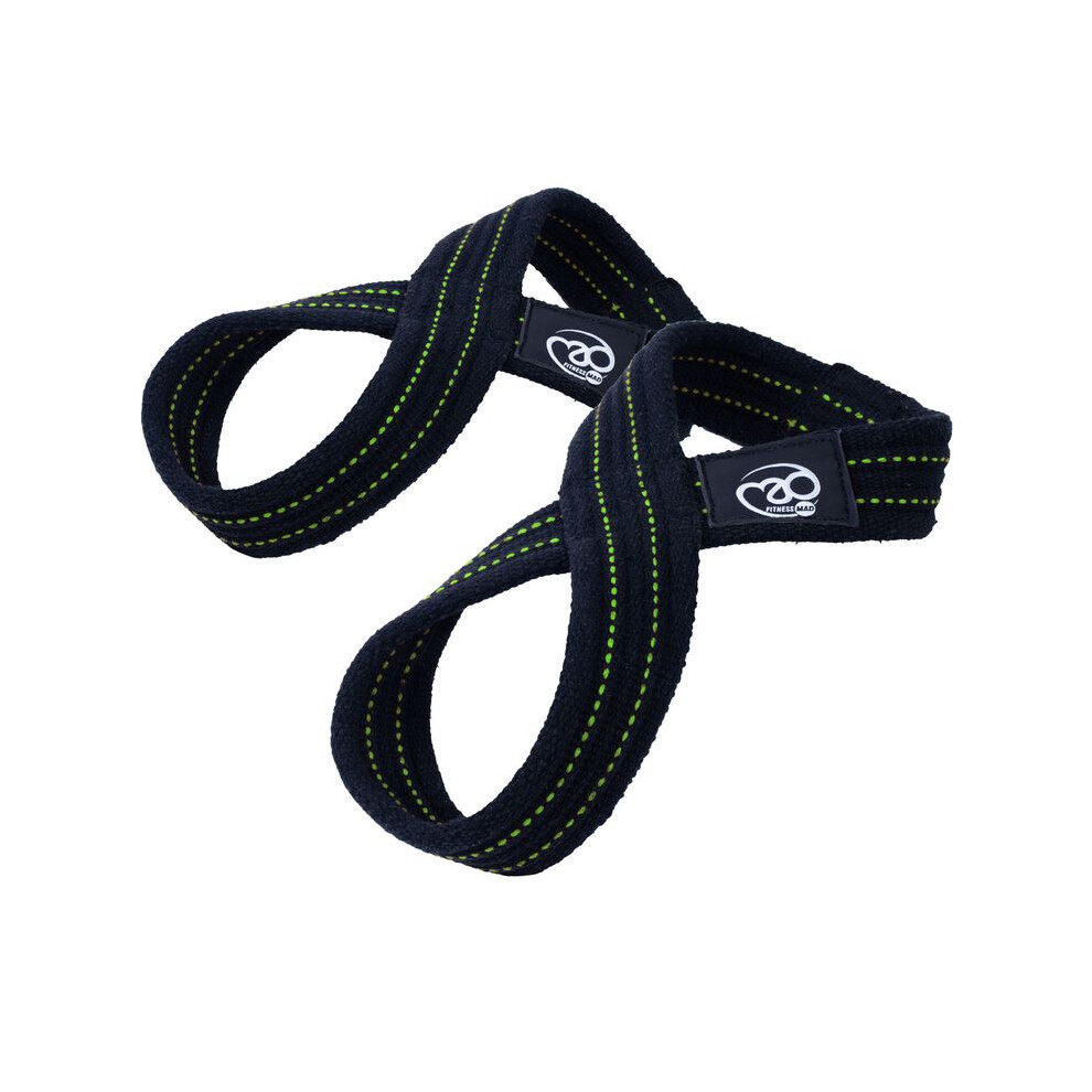 Photos - Other Trainers Fitness Mad Figure-8 Lifting Straps Pair Secure Grip For Gym Workout Deadlift