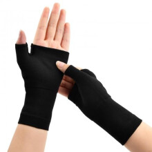 Compressive Wrist Support Pack of 2, Elastic Bandage Thumb Brace for Arthritis, Compression Gloves for Men and Women, Size M