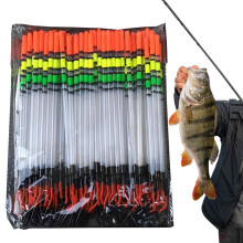 Fishing Bobbers 80 Pieces Thickened Vertical Floats Bright Color Buoys for Fishing Tackle Accessories and Aquarium Use