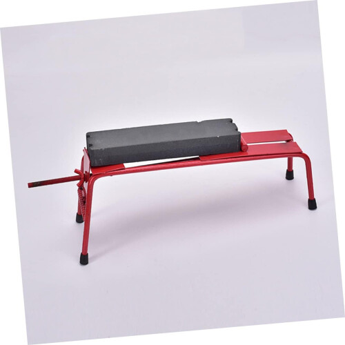 Whetstone Holder Adjustable Metal Whetstone Stand Red Kitchen Sharpening Stone Holder with Practical Design 2