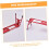 Whetstone Holder Adjustable Metal Whetstone Stand Red Kitchen Sharpening Stone Holder with Practical Design 5