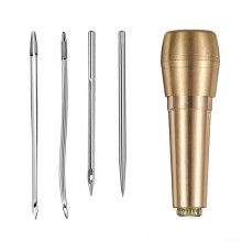 Leather Sewing Kit with Copper Awl and Strong Nylon Thread for Tent and Shoe Repair and Restoration