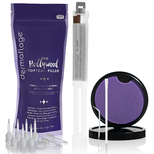 Kit de Relleno de Cicatrices Dermaflage - Profundo - Cubierta de Cicatrices y Corrector Impermeable