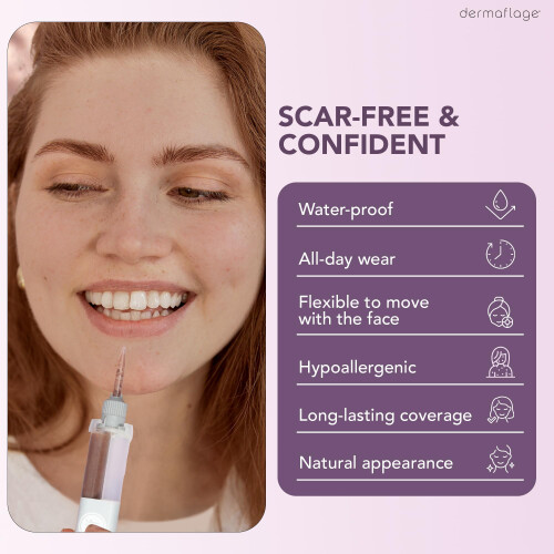 Kit de Relleno de Cicatrices Dermaflage - Profundo - Cubierta de Cicatrices y Corrector Impermeable 2