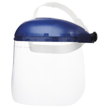 Visiera di sicurezza a corona singola con copricapo Pin-Lock Finestra in policarbonato Tinta trasparente Rivestimento antiappannamento Sta-Clear