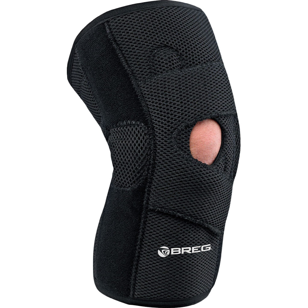 Breg Airmesh Lateral Stabilizer With Hinge Soft Knee Brace (Right Knee Large)
